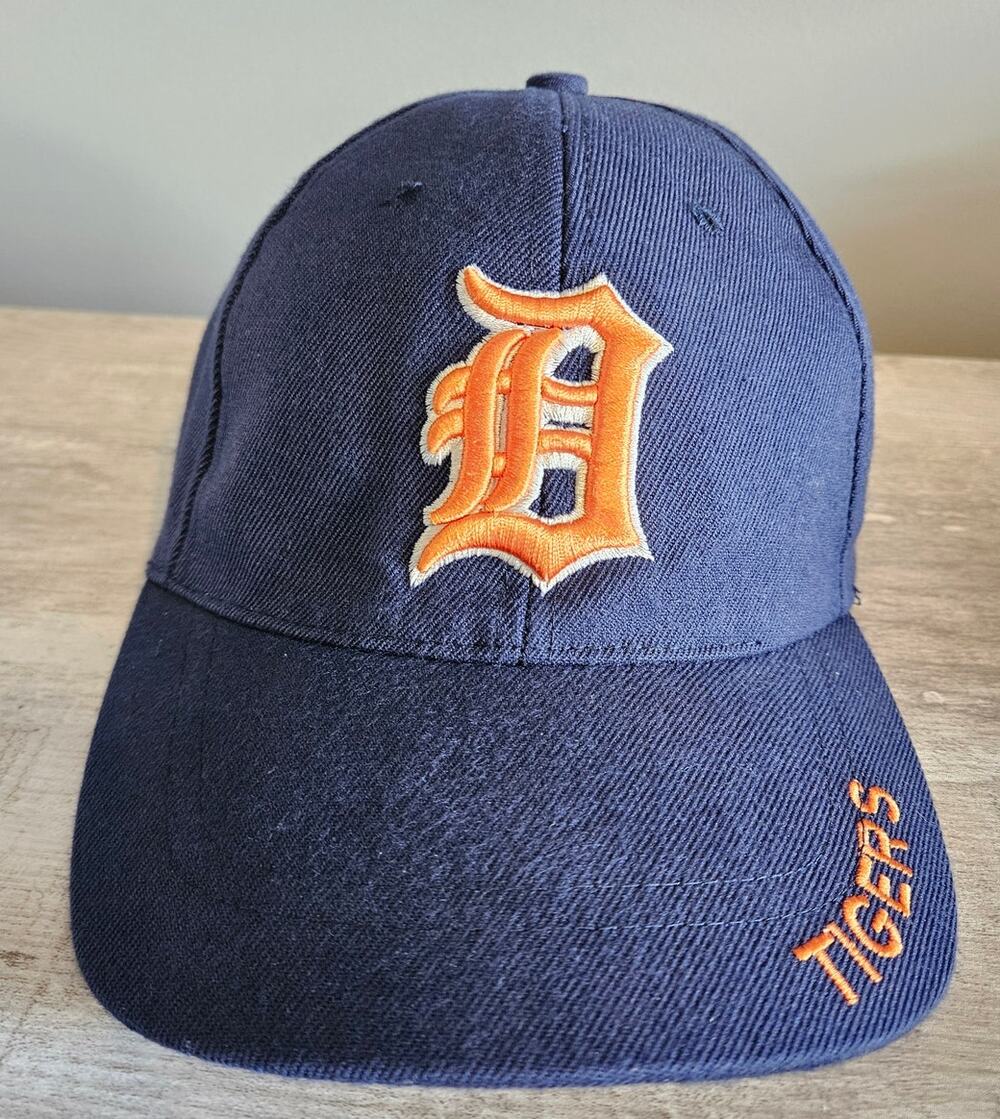 Detroit Tigers Baseball Hat MLB Adjustable Blue Orange Adult
